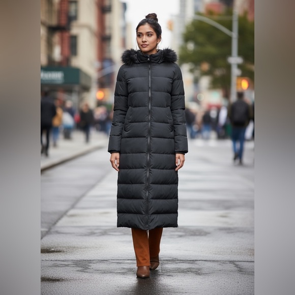 Lands end down maxi winter coat - Picture 3 of 6